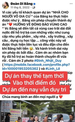 Đoàn Di Băng hứa hẹn xây mái ấm 10 tỷ: Lễ khai trương im ắng, dự án biến mất